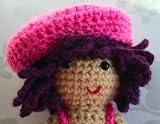 Crochet pattern, Amigurumi doll with beret and dress