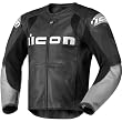 Icon Overlord Men's Leather On-Road Motorcycle Jacket - Black