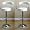 White Bar Stool Adjustable Swivel Chair (set Of 2) Image #1