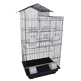 Canary Parakeet Cockatiel LoveBird Finch Bird Cages 18x14x36 6894BLK by Xtreme-Cage