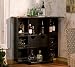 Southern Enterprises HZ1021 FoldAway Back Home Bar, Black