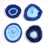 Blue Agate Coasters (Set of 4)