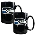 2 Pc Seattle Seahawks Coffee Mug Set - Black