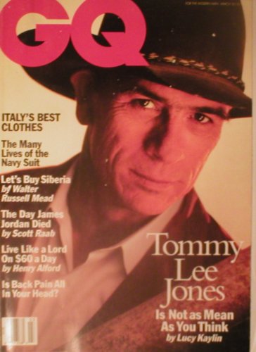 GQ Magazine March 1994 Tommy Lee Jones (Single Back Issue)