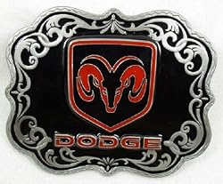 Dodge Ram Logo Enamel Pewter Buckle