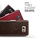 Galaxy Note 5 Case, Verus [Layered Dandy][Wine Red] - [Premium Leather Wallet][Slim Fit] For Samsung Note 5