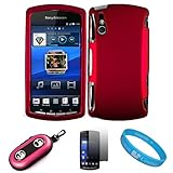 Metallic Pink 2 Piece Crystal Hard Snap-On Protector Case for Sony Ericsson ....