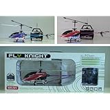 3378 Large BLUE RC 3CH, Metal Frame Helicopter, 21 Inches Frame with Lights, Gyroscope