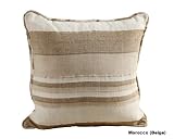 Homescapes Morocco Ribbed Stripe Throw 60 x 80 Inches Beige 100% Cotton, Suitable for most 2 Seater Sofa or Single bedspread, Easy care, washable at home