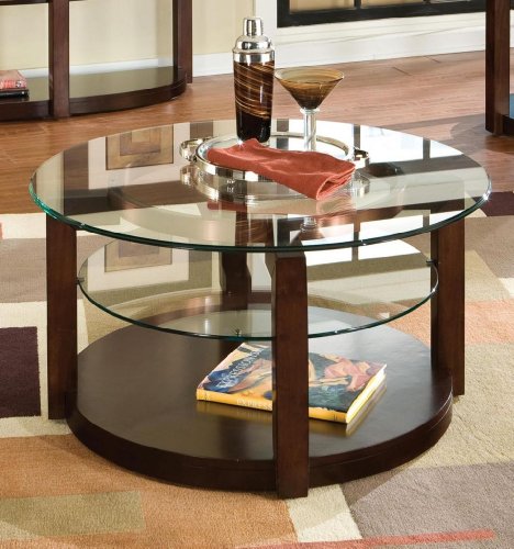Coronado Round Cocktail Table in Cherry