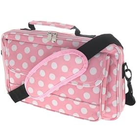 NEW! 10" Mini Laptop Netbook Case Polka Dot Pink 186