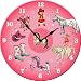 Dolce Mia Horsey Girl Cowgirl Nursery Wall Clock - Sew Vintage