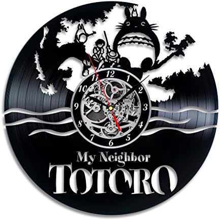 My Neighbor Totoro Studio Ghibli Vinyl Record Wall Clock. Decor for your nursery, kids room. Gift for friends, children, baby, kids. Leave a feedback for us