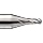 Niagara Cutter MESB430 Miniature Carbide End Mill, Uncoated (Bright), 4 Flutes, Stub Ball End