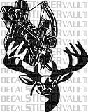 Bowhunter Hunting Deer Decal Sticker Window Decal Hunter Bowhunting Archery
