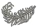 PILGRIM 622-105 Brosche, Schwarzmetal, grau