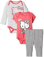 Hello Kitty Baby-Girls Newborn Love 2 Bodysuits with Leggings