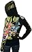CHRISTIAN AUDIGIER Ed Hardy Crystal Rock Womens Tattoo Platinum Hoodie Shirt Hooded Sweatshirt Black