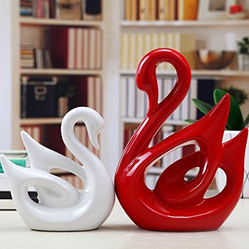 China Ceramics Lovers Swan Ceramic Crafts Ornaments Home Decor
