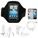 Black Durable Neoprene Protective Workout Armband with Adjustable Velcro St ....