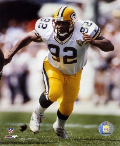Reggie White Green Bay Packers 8x10 Photo (White Jersey)