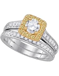 1.05CTW-DIA 0.40CT-CRD BRIDAL SET