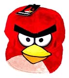 Angry Birds Red Bird Fuzzy Plush Flat Bill Snapback Baseball Style Character Hat Cap / Officially Licensed Product By Rovio