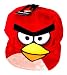Angry Birds Red Bird Fuzzy Plush Flat Bill Snapback Baseball Style Character Hat Cap / Officially Licensed Product By Rovio
