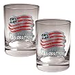 New England Revolution Soccer 2pc Rocks Glass Set - Primary Team Logo MAJOR-LEAGUE-SOCCER Soccer