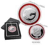 Calgary Flames Silver Coin Ornament