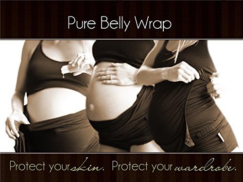 3-n-1 Pregnancy &amp; Postpartum Pure Belly Skincare Support Wrap (large, black)