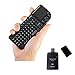 Rii Portable 2.4GHz Mini Wireless Keyboard Handheld Rechargeable Keyboard Touchpad for Laptops Notebooks Computer IPTV Car PC Wii PS3 HTPC (Built-in TouchPad/Laser Pointer)