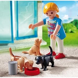 Playmobil Woman with Puppies