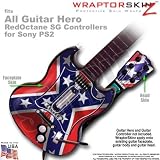 Confederate Flag Skin by WraptorSkinz TM fits All Sony PS2 Guitar Hero SG Guitar Controllers (GUITAR NOT INCLUDED)