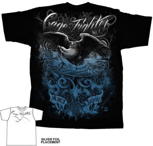 Cage Fighter Fighting Mixed Martial Arts MMA NO SURRENDER Adult Black T-shirt Tee Shirt