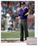 Don James Washington Huskies NCAA Autographed Coaching Sidelines 8 x 10 Photograph (Unframed)