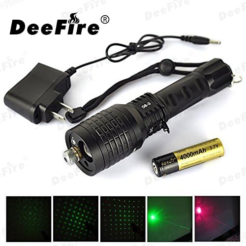 08-3 800lm Cool White Light+ 50mW Red Laser Light +Green Laser Sky Star II LED Flashlight (1x18650/3xAAA)