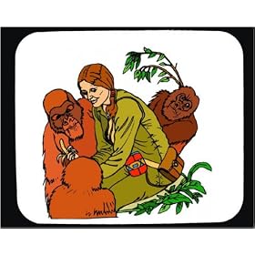 Mouse Pad with body, individuals, individual, scientist, humans, woman, person, researcher, gorilla, human, persons, people, family