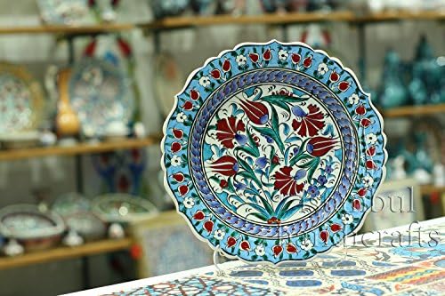 Iznik Design Ceramic Plate - 30 Cm/12 inches