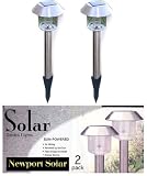 Hut Top Stainless Steel Solar Light 4-Pack