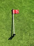 Golf - Putting Green - 30 Practice Green Marker w/ Easy Grab Knob - (1) RED Colored Flag Included