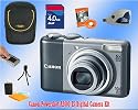 Canon Powershot A2000 IS w/4GB SD/Card Reader/Case/Tripod/ Deluxe Accessory KIT