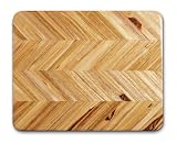 Proteak Teak Cutting Board Rectangle 15-by-12-by-1-Inch Herringbone Grain