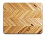 Proteak Teak Cutting Board Rectangle 15-by-12-by-1-Inch Herringbone Grain