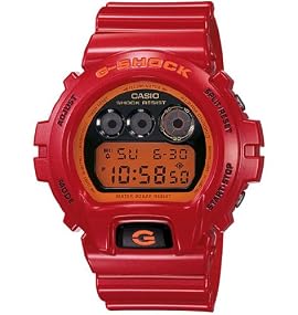 Casio #DW6900CB-4 Men's Classic Red Youth Culture G Shock Watch
