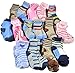 TeeHee Socks 50 Pairs Various Sample Socks Value Pack (Kids 3-5 Years)