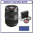 Sony SAL-1635Z 16-35mm f/2.8 ZA SSM Carl Zeiss Vario-Sonnar T* Autofocus Lens + 77mm Introductory Filter Kit