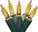 Set of 50 Gold Mini Christmas Lights 2.5