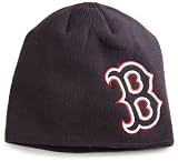 MLB Men's Boston Red Sox Mammoth Beanie Knit (Navy, One Size)
