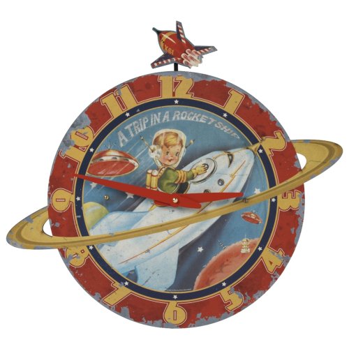 Storytime Collection 13″ Wall Clock – Rocket Boy